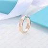 Designer Double T-Shape Ring Double Heart 925 Sterling Silver Diamond Ring Classic Woman Luxury Jewellery With Original Bag