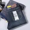 Mens Jeans Winter Thermal Warm Flanell Stretch Quality Famous Brand Fleece Pants Straight Flocking Truysers Denim Jean 231116