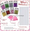 10PCS/SET Friendship Bracelet Making Kit Handmade Toy Girl DIY Sparkling Pink Bracelet