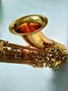 Ny BB Tenor Saxophone T-902 Professionell Spela musikinstrument Elektrofores Guld Tenor Sax med fallstillbehör