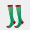 Chaussettes de sport Chaussette de compression de Noël Sport de plein air Drop Ship