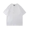 Camisetas de camisetas masculinas Designer de camisetas tamis letra de tórax laminada de manga curta de manga curta
