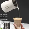 Süt Jugs 304 Paslanmaz Çelik Süt Köpüklü Sürahi Espresso Kahve Barista Latte Latte Kupası Cappuccino Krem Çeyrek Maker Jug 230417