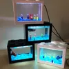 Acquari USB Mini Acquario Acquario con lampada a LED Betta Fish Fighting Cylinder Acquario 230417