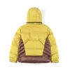 Hommes jaune vers le bas manteau Parka veste d'hiver mode hommes femmes pardessus veste vers le bas femmes vêtements d'extérieur casual Hip Hop Streetwear