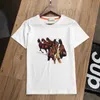 T-shirts pour hommes Designer Été Nouveau Col Rond Mode Hommes Imprimé T-shirt À Manches Courtes Mode Casual Beau Coton Soyeux Beau Cheval Robe 7W9G