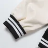 Tasarımcı Ceketler Erkekler Sıradan Palto Dış Giyim İnsan Yapımı Kızlar Ağlama Aşk Mektubu İşlemeli Deri Kollu Beyzbol Ceket Gevşek Erkekler Kadın Ceketleri