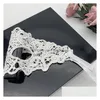 Party Masks Y Women Black Lace Mask Masquerade Party Eye Festival Halloween Cosplay Masks Accessories Drop Delivery Home Garden Festiv Dhtzd