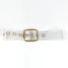Other Designer White Clear Belts For Women High Quality PVC Transparent Punk Corset Belt Female Waist Cummerbunds 6cm wide Strap 231117