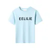 Été enfants à manches courtes Tops Designer enfants Tshirt Fasion bébé Tees fille garçon coton T-shirts blanc noir lettre impression vêtements SDLX