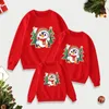 Aile Eşleşen Kıyafetler Noel Forması Eşleşen Aile Kıyafetleri Xmas Komik Cüce Kazak Kadın Erkek Erkek Kız Sweatshirt Çift Çocuk Bebek Kış Jumper