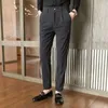 Męskie spodnie męskie spodnie Męskie Spodnie jesienne zima 2023 Nowe sztrutowe sukienki Slim Slim Wersja Trend Brand Suit Pants J231116