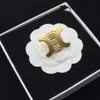 Spilla di lusso Arc de Triomphe in oro 18 carati progettata per donne, figlie, regali, feste, compleanni, design di gioielli