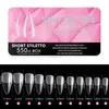 False Nails 550pc/box Tryck på kistan Stiletto Nail Tips Clear Full/Half Cover Fake Extension Gel Art Accessories Tool