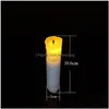 Ljus LED Long Pole Candle Light Flashing Lamp Table Battery Operated Fliming Christmas Gift ZA5773 Drop Delivery Home Garden DHE9W