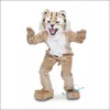 2024 Halloween Bobcat Cartoon Costume de mascotte de lapin de Pâques en peluche costume costume thème déguisement publicité fête d'anniversaire costume tenue
