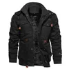 남자 재킷 남자 겨울 재킷 군사 코트 멀티 포켓화물 재킷 고품질 남성면 캐주얼 겨울 코트 따뜻한 파파 크기 6xl 230417