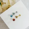 Stud JoyceJelly 1CT 2CT VVS D Color Russian Cut Diamond Stud Earrings S925 Sterling Silver Plated 18K Gold Color Ear-studs 231116