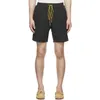 Mäns shorts Rhude Summer Designer Beach Pants Rhude Brodery Letter Solid Color DrawString American High Street Fashion Märke Loose Casual Sports Capris