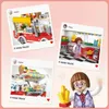 Blocks LOZ Mini Blocks City Series Street View 491pcs+ FOOD Truck Obst/Eis Shop Lernen Spielzeug zusammenbauen 1739