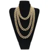 15MM Miami iced out Cuban Link necklaces For Mens Long Thick Heavy Big Hip Hop Women Gold Silver Chains Rapper Jewelry Dropshippin251C