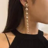 Stud PuRui CCB Material Beads Drop Earrings for Women Fashion Gold Color Irregular Bead Long Dangle Earrings Trendy Jewelry Gift 231116