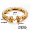 Bangle 24K Luksusowa bransoletka Dubai Gold Women Bride India Prezent biżuterii można otworzyć 231116