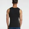 Men's Tank Tops Men's Summer Solid Sleeveless V-Neck Tees Ice Silk Traceless Thin Breathable Vest T-Shirt