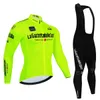 Cykeltröja sätter Tour de Italy d'Italia Cycling Jersey Set Premium Anti-UV Lång ärm Downhill Cycling Suit Autumn Quick-Dry Pro Racing Uniform 231116