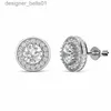 Stud HORRIPAL D VVS1 5mm ronde Moissanite oorbellen S925 zilver 18k geplatineerd glanzend oorstekers cadeau aan vriendin GRA gecertificeerdL231117