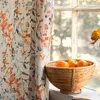 Curtain For Living Room Retro Pastoral Floral Printed Home Decoration IG Bedroom Balcony Semi-shading Window Screening Cortinas