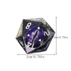 Party Favor 5pcs Dice Set Handmade Resin Polyhedral Sharp Edge For RPG Role Playing Table Games With Pouch