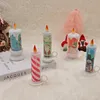 Candles Christmas Led Candle Pvc Night Lights Portable Flameless Table Decoration Merry Desktop Drop Delivery Home Garden Dhmqz