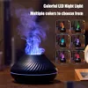 Luftbefeuchter Flammeneffekt-Luftbefeuchter 7 Farben, die LED-elektrische Aromatherapie-Diffusor-Simulation-Feuer-Tropfen-Lieferung Hausgarten ändern DHK73