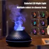 Humidifiers Flame Effect Air Humidifier 7 Colors Changing Led Electric Aromatherapy Diffuser Simation Fire Drop Delivery Home Garden Dhk73