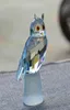 X039mas Gifts Crystal Owl Figurines Paperweight Craft Art Toy Collection Car Ornaments Souvenir Home Wedding Decor4909342