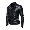 Vestes pour hommes Moto Slim PU Veste en cuir Business British Fashion Marque de haute qualité 231116