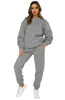 AL223 Set da donna a due pezzi maglione e pantaloni sportivi corti Set casual autunno felpa femminile pantaloni tuta completo