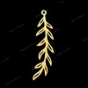 5 stks/partij 316 Rvs Leaf Life tree Charm Hanger voor kettingen Groothandel Veer Geometrische Bedels voor DIY Sieraden Maken Mode JewelryCharms