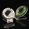 Smyckeslådor Enkla cirkulära stabila hårda transparenta akrylarmband Display Rack Packaging Jade Stand Crystal Agate Organizer Props 231117