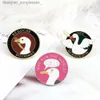Pins Brooches Cartoon Untitled Goose Game Brooch Creative Animal Bite Knife Cute Enamel Pins Bag Clothes Lel Badge Accessories Friends GiftsL231117