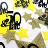 Party Decoration 50 och Fabulous 50th Birthday Decorations Star Large Table Confetti för hemmor Far Firar Pensionera