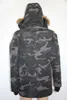 Winter Heren Donsjacks Chateau Black Label Parka Echte Wasbeer Capuchon Bontkraag Jas Downs Dikke Warme Parka's Rode Winter Outlet Outdoor Sport Parka's