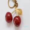 Designer Key Chain Cherry Style Red Chapstick Wrap Lipstick Cover Team Lipstick Cozybag Part Mode Fashion