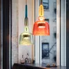 Hangende lampen kleur snoeplampen moderne woonkamer slaapkamer slaapkamer kinderen met één hoofd glas hangende woondecoraties wf