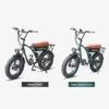 2000W Electric Bike Dual Motor Mountain Bike 48V 20 inch Fat Ebike Electric Bicycle Classical Dark Green 4.0 Fat Tire e Bike