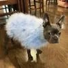 Dog Apparel SUPREPET Turkey Feather Pet Clothes Winter Designer Puppy Jacket Luxury Dog Sweater Warm Cat Clothing Kitten Chihuahua Supplies 231117