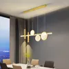 Lampadari Lampade a sospensione a LED nordiche per tavoli centrali del soggiorno Sala da pranzo Accessori per la cucina Lampadario Decorazione della casa Apparecchio per interni