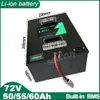 72V 50AH 55AH 60AH Li ion avec chargeur batterie au Lithium polymère parfait pour 5000W vélo vélo e-bike moto Scooter électrique