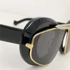 Nya modedesign solglasögon i acetat med en pilotram i metall 40120i fashionabla och avantgarde stil avancerad utomhus UV400-skyddsglasögon